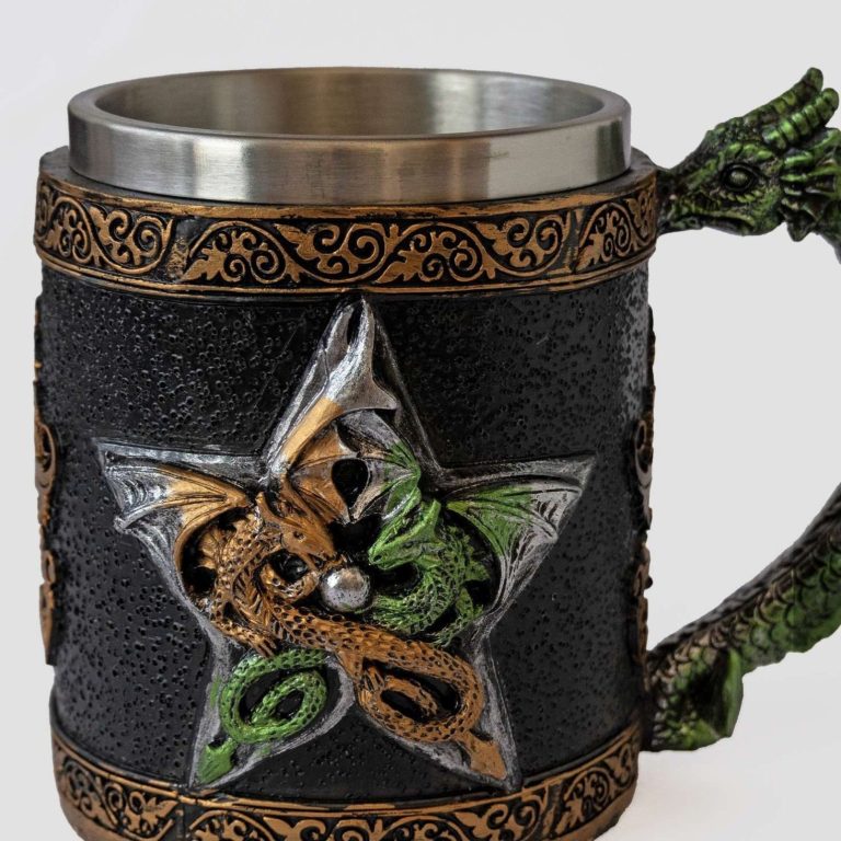 Black and Green Dragon Mug - Image 4