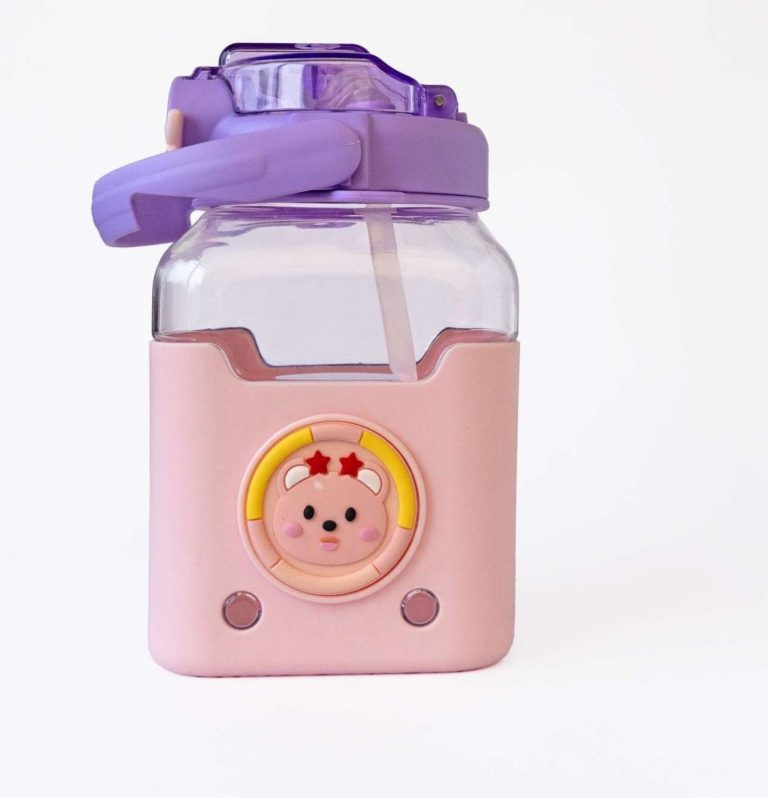 Dual Sipper Pink & Purple Bottle - Image 5