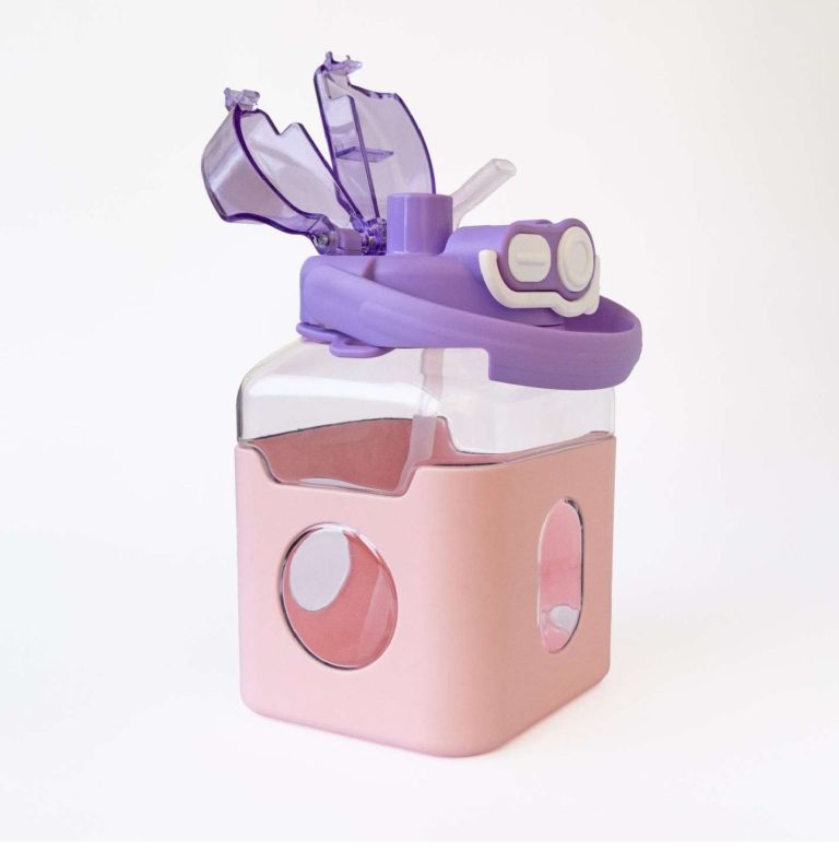 Dual Sipper Pink & Purple Bottle - Image 4