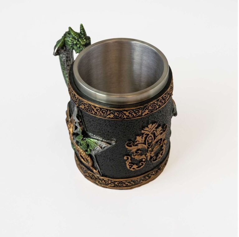 Black and Green Dragon Mug - Image 3