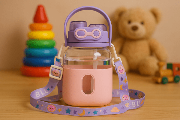 Dual Sipper Pink & Purple Bottle