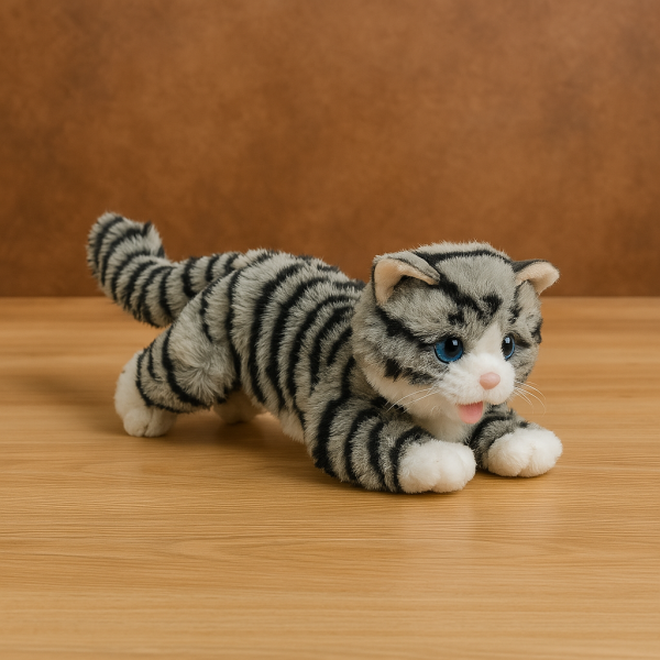 Cat Toy With Meow Sound ( black & White)