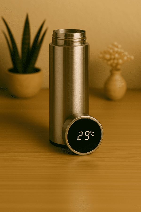 Smart Cup Led Temperature Display -Silver